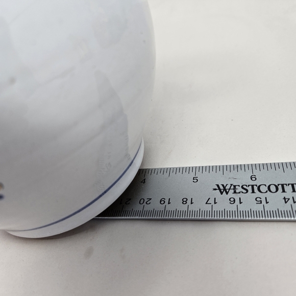 Graf Handmade Pottery Vase Pitcher Hand Painted White & Delicate Flowers Floral - Picture 11 of 11